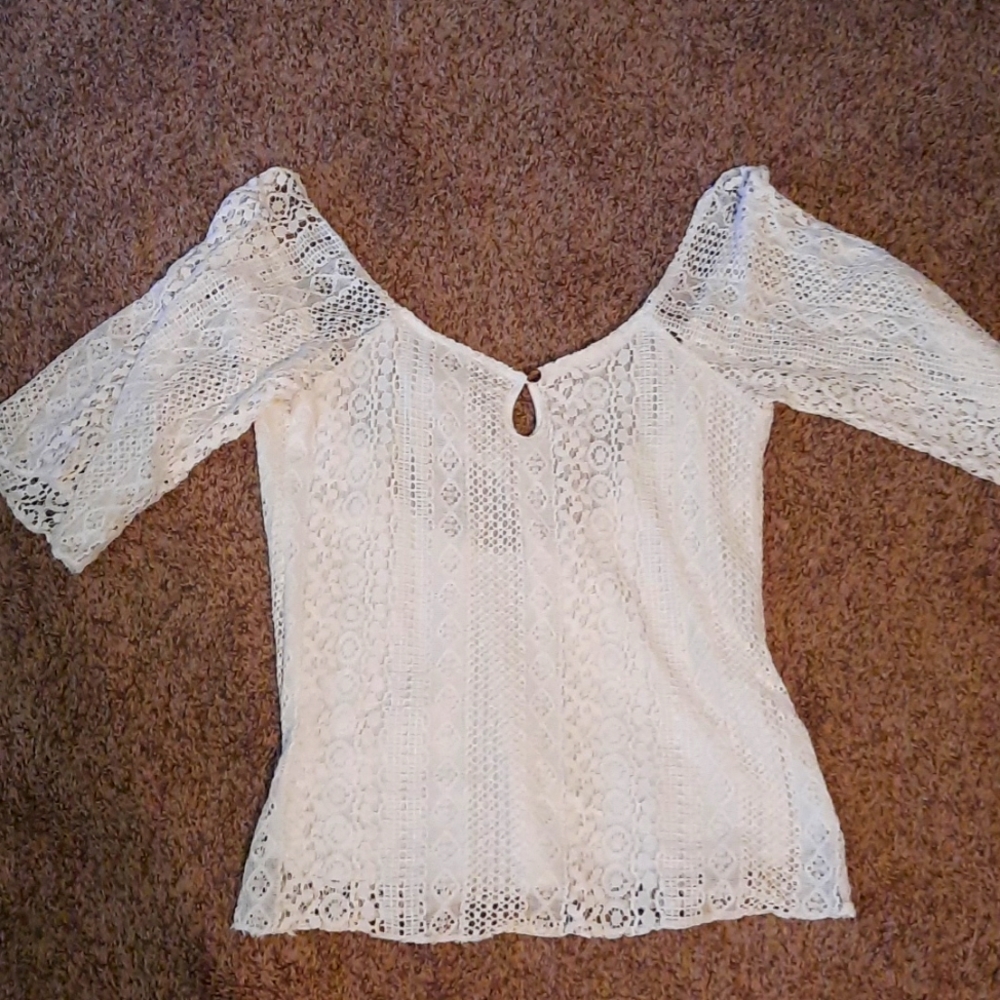 Open Back Lace Top